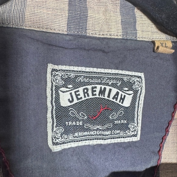 Jeremiah Plaid Short Sleeve Button-Up Shirt Men’s XL - Picture 2 of 5